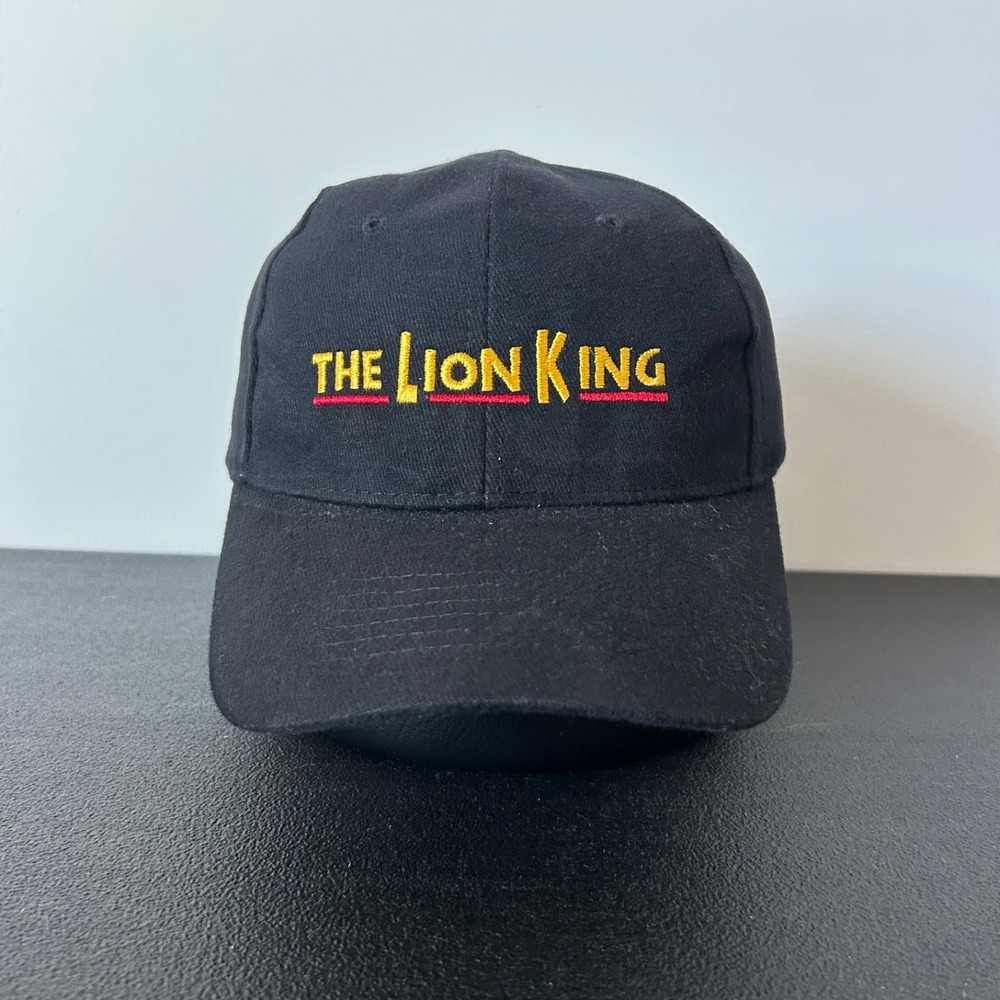 Vintage The Lion King Hat Cap Strap Back Adjustable‎ Black VIP Broadway Movie
